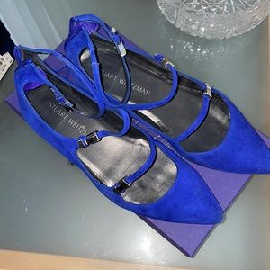 Stuart Weitzman size 8 blue flats